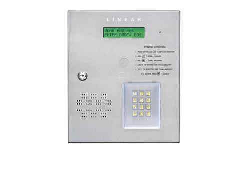 Linear Telephone Entry System